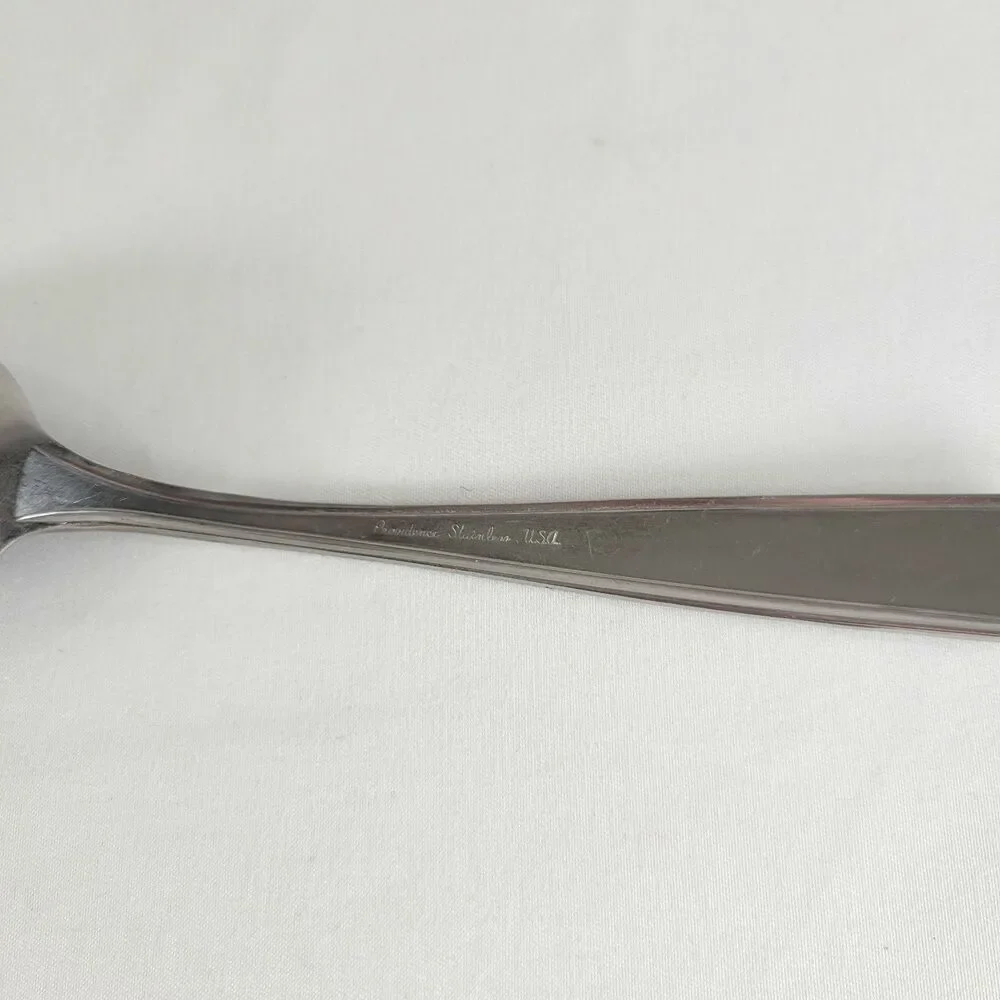 Providence Elegance Stainless Flatware Set 5 Oval Soup Table Spoons USA Retro 7